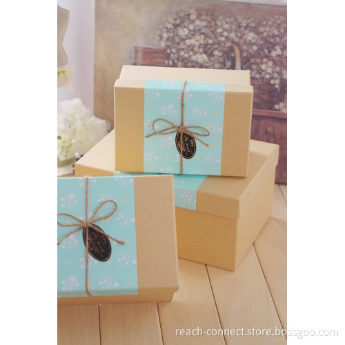 Custom Decorative craft paper Christmas Gift Box